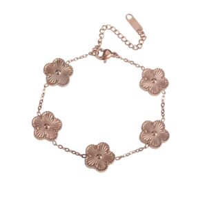 Bracelet or avec fleurs multiples